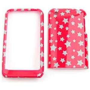  Apple iPhone 3G/3GS   Glitter Stars on Hot Pink  Hard 