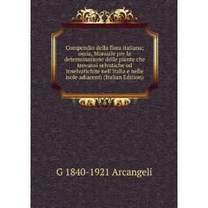   nelle isole adiacenti (Italian Edition) G 1840 1921 Arcangeli Books