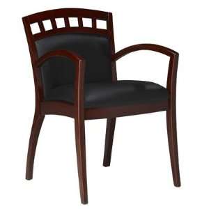  Corsica Wood Guest Chair 5 (set of Two) Finish Mahogany 
