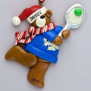  Personalized Tennis Christmas Ornament