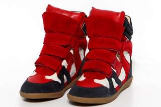   Velcro Strap High TOP Sneakers Shoes/Ladys Ankle Boots US5 9  