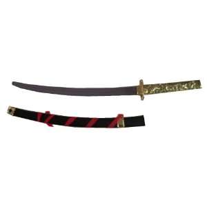  Ninja Samurai Sword Costume Weapon with Red Ribbon Wrapped 