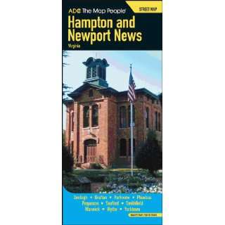   Map People 304265 Hampton Newport News VA Pocket Map Sports