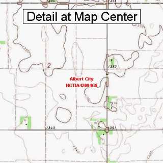   Map   Albert City, Iowa (Folded/Waterproof)