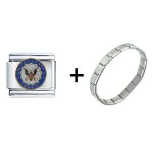  United States Navy Italian Charm Pugster Jewelry