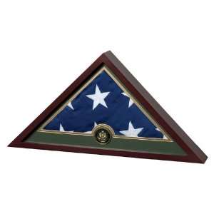 Allied Frame United States Army Flag Display Case with Embroidered US 