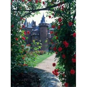  Garden with View of Dehooch Castle, Holland Photographic 