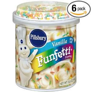 Pillsbury Frosting Ready To Spread Vanilla Funfetti, 15.2 Ounce 