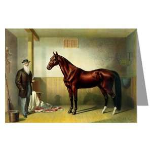  Single Currier and Ives Greeting Card of M. Rysdyks horse 