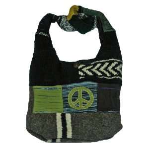    Woolen Messenger Nepal Handcrafted Hobo Bag 