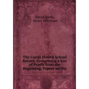  The Castle Howell School Record, Comprising a List of 