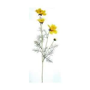  Silk Flowers queen cosmos stem yellow ÿx3+ib 37