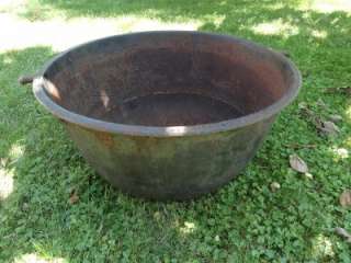   Cauldron Pot 34 W 100 YRS OLD Anoka MN NO SHIPPING, NOT FOR COOKING