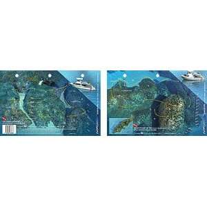  Art to Media Underwater Waterproof 3D Dive Site Map   Stingray City 