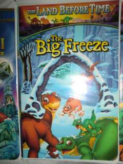  Before Time VHS Tapes Movies Sing Along Cold Stone Fire Big Freeze 