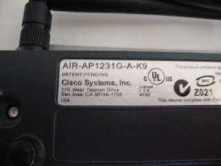   Aironet AIR AP1231G A K9 WiFi AP 2 Antenna AC Qty 746320862675  