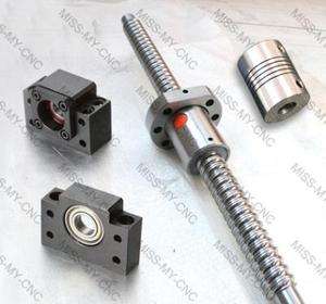 3 ballscrews ball screws RM2005-350/800/1150mm-C7 3 nuts for CNC end-machined 