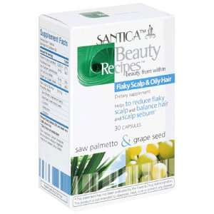 Santica Beauty Recipes Flaky Scalp & Oily Hair, Saw Palmetto & Grape 