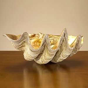 Gold Leaf Clam Shell   Frontgate