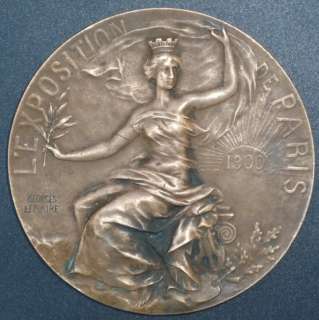 Universal Exposition Paris   Olympic 1900 medal by Georges Lemaire 
