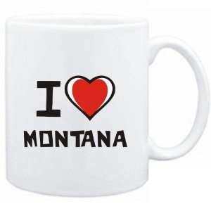  Mug White I love Montana  Cities