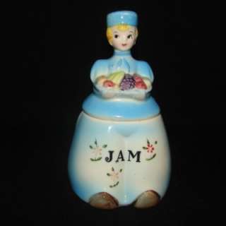 Vintage FOREIGN Dutch Boy Jam Jelly Jar RARE  