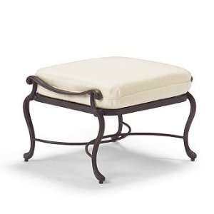  Villette Outdoor Ottoman with Cushion   Arch Buff 