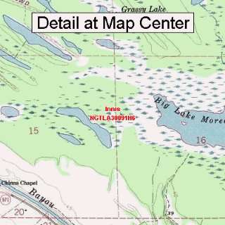 USGS Topographic Quadrangle Map   Innis, Louisiana (Folded/Waterproof 