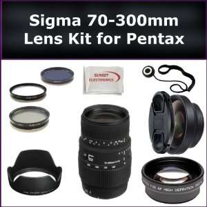  Sigma 70 300mm f/4 5.6 DG Macro Autofocus Lens Kit for Pentax 