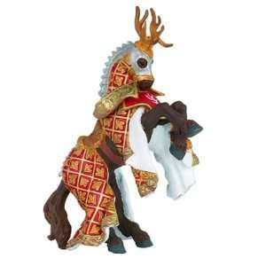  Papo Red Stag Knight Horse Figure Toys & Games