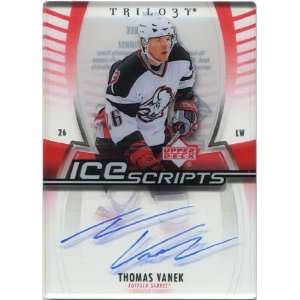   Trilogy Ice Scripts #ISTV Thomas Vanek Autograph Sports Collectibles