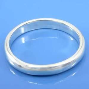  2.60 grams 925 Sterling Silver Plain Fancy Band Ring size 