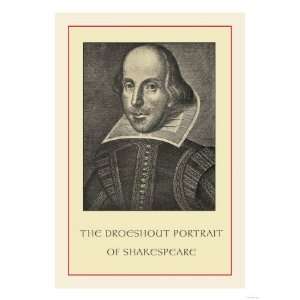  Droeshent Portrait of Shakespeare Giclee Poster Print 