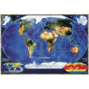  National Geographic Maps RE00622004 Satellite World Map Map 