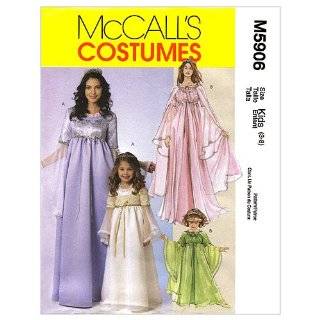 McCalls Patterns M5906 Misses/Childrens/Girls Princess Costumes 
