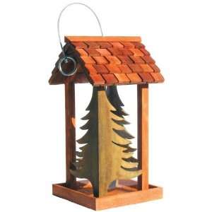   Pinery Bird Feeder, Adorned w/ Natural Silhouettes 