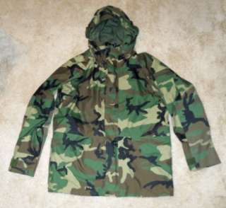  Military Gortex Extended Cold Weather Woodland Camouflage Jacket Parka