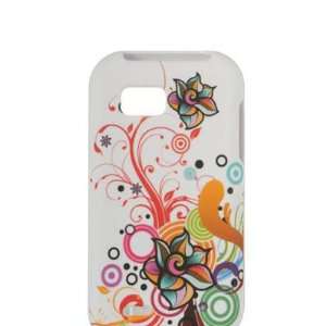 PREMIUM WHITE WITH AUTUMN FALL FLOWERS Design Faceplate Phone Cover 