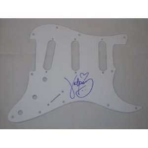 Katy Perry   Hand Signed Autographed White Fender Guitar Pickguard