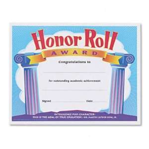  New Honor Roll Award Certificates 8 1/2 x 11 30/Pack Case 