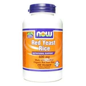 Now Foods  Red Yeast Rice Extract, 600mg, 240 vegetarian 