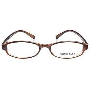  Prime Flex 603 Brown Eyeglasses