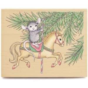  Merry Go Mice 02 Wood Mounted Rubber Stamp