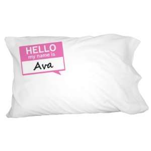  Ava Hello My Name Is Novelty Bedding Pillowcase Pillow 