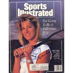 Chris Evert Autographed Sports Illustrated Magazine 