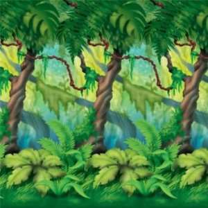  Jungle Trees Backdrop Party Accessory (1 count) (1/Pkg 
