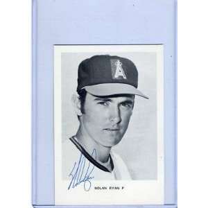  Nolan Ryan Autographed Picture Postcard JSA Certfied   MLB 