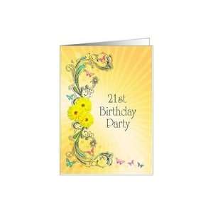  Invitation to a 21st Birthday party Card Toys & Games