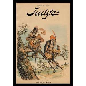  Judge Magazine The Jealous Monkey 12x18 Giclee on canvas 