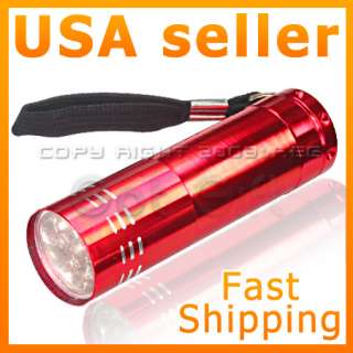   flashlight 9 leds low power consumption ultra bright visible over a